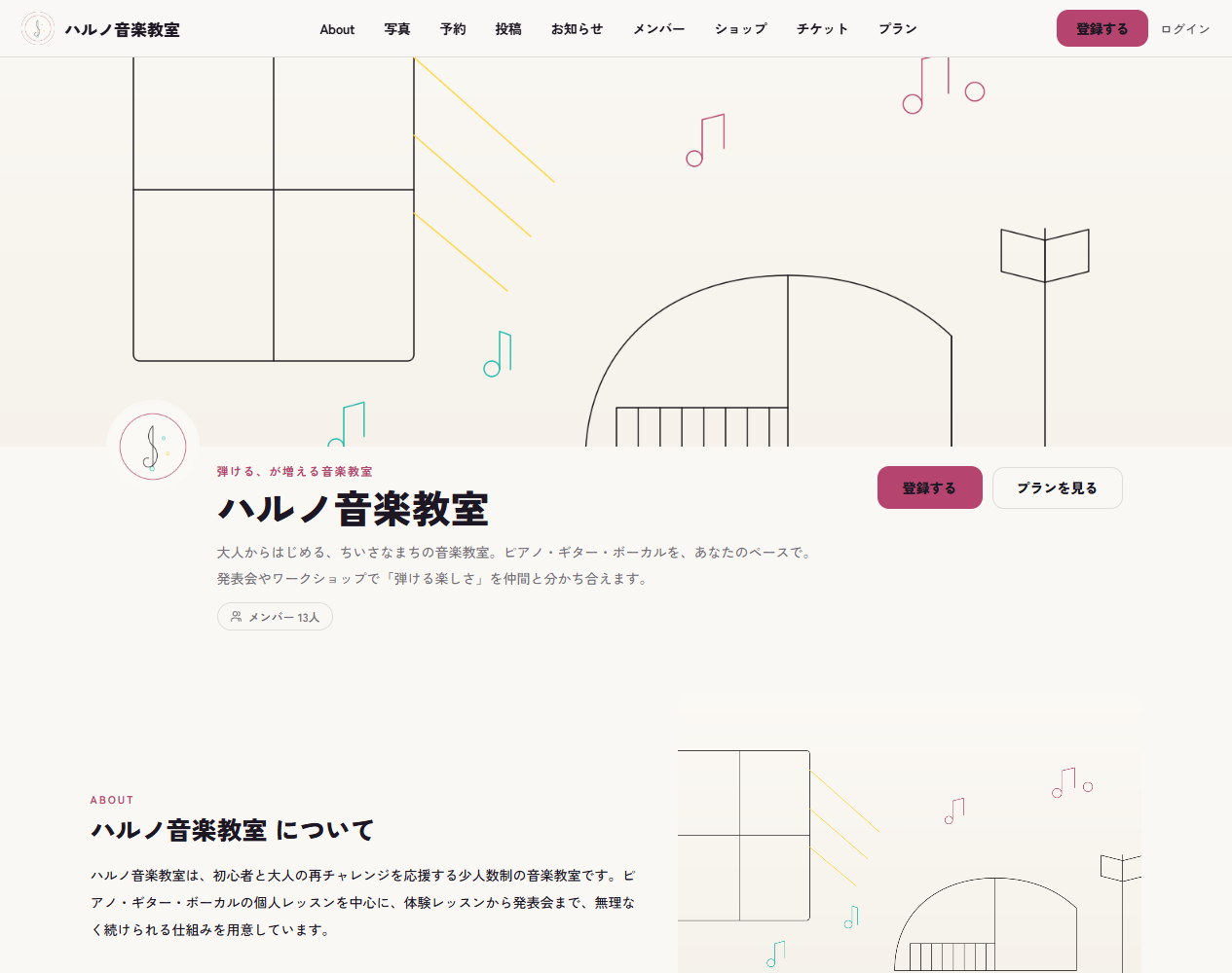 組み立てた公開ホームページ